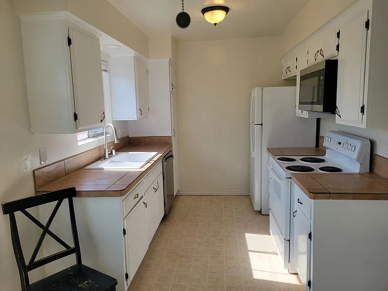 Kitchen, with window over double sink, new upgraded quiet dishwasher