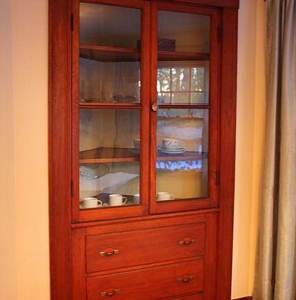 1 of 2 built-in cabinets