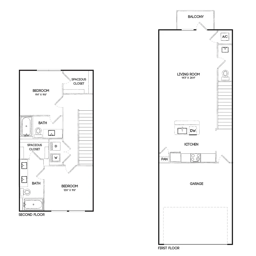 Floor plan TH1A