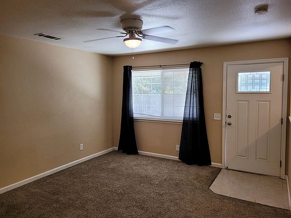 Living room, view of front entry door