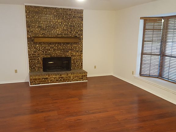 Living room with bay window