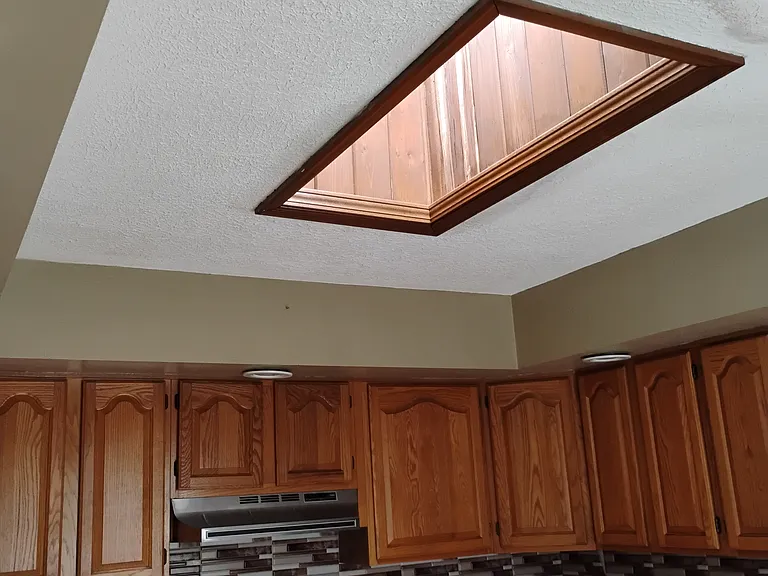 skylight in kitchen