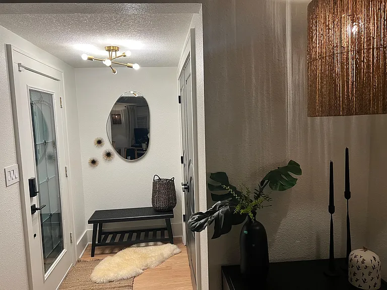 Entry way with bench