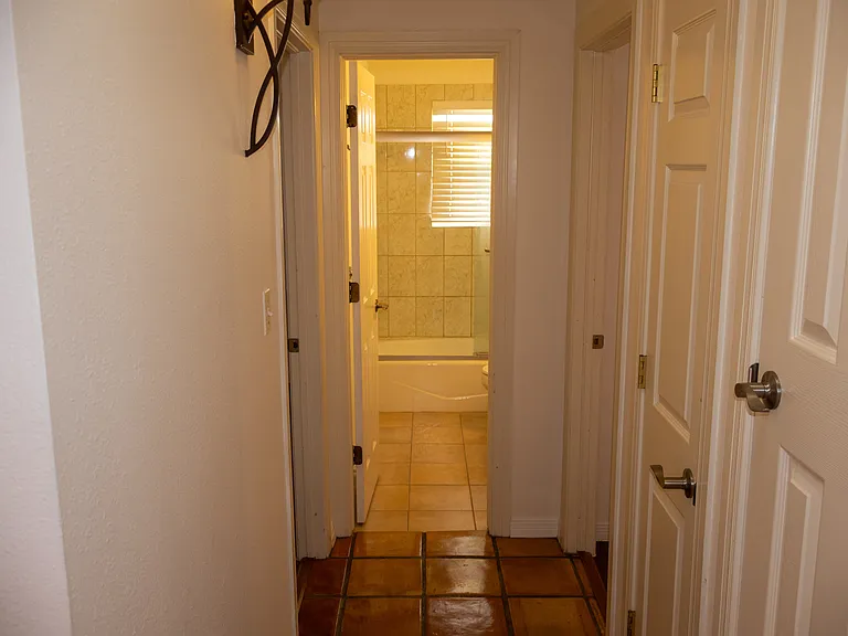 Hallway to Bedrooms 2 & 3 and to Shared Bathroom