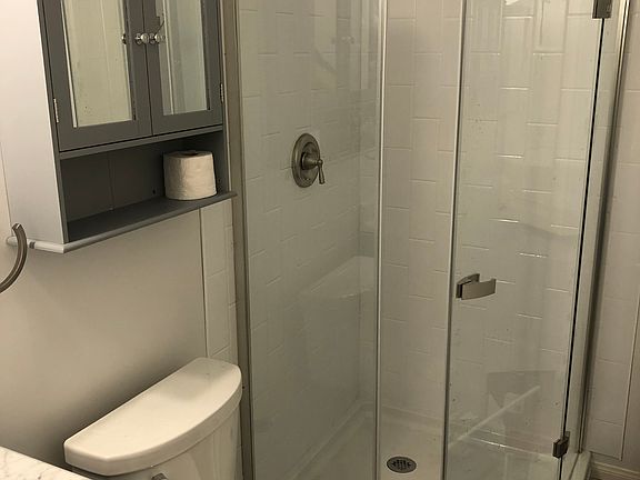 bath with shower