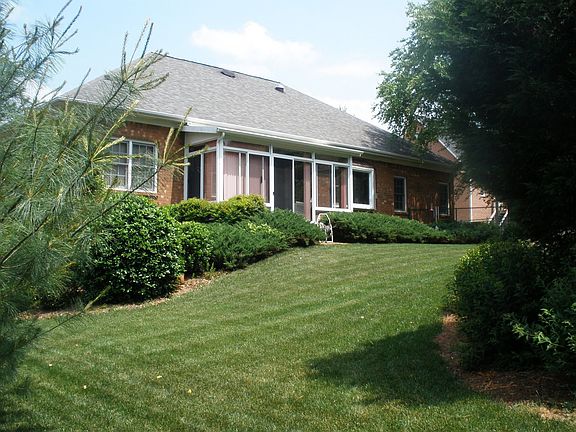 glass-screen porch in back