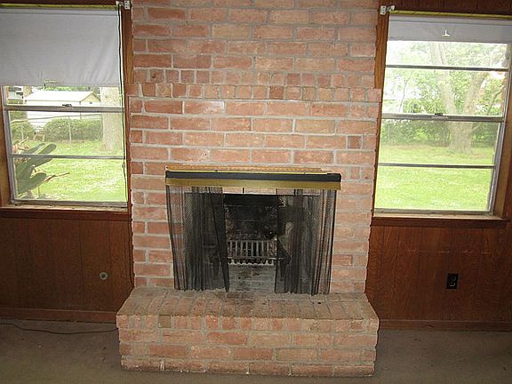 Fireplace with gas connections
