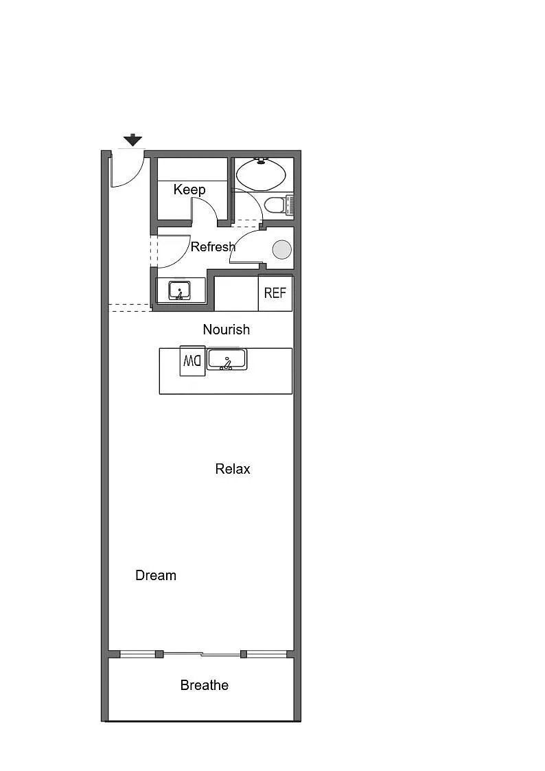 Floor plan Studio