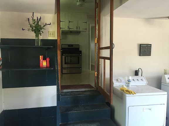 Garage looking into kitchen