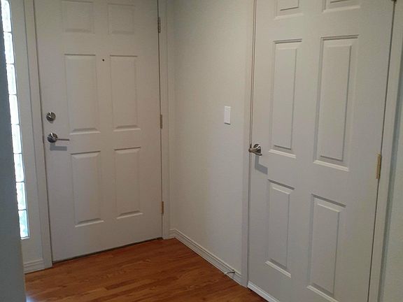 Front entrance and garage entrance