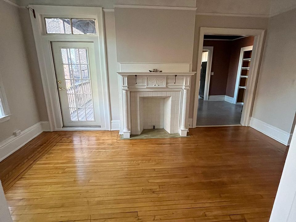 Living room view from bedroom 1.