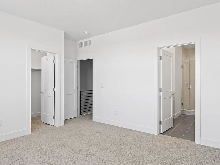 Light & Bright Primary Suite with Walk-In Closet & 5 Piece Bath including Oversized Shower & Dual Sinks