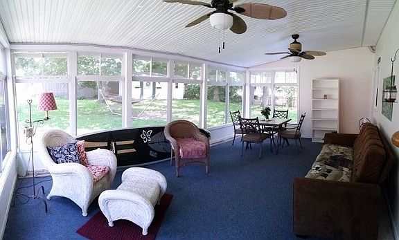 Sunroom
						:
						3 season sunroom, ceiling fans