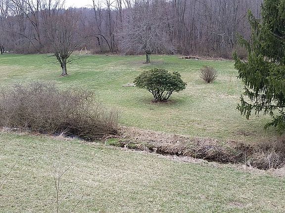 Creek runs north to south