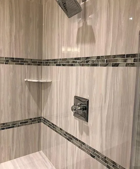 Master Bath with upgraded Tiles