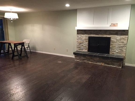 Living room with fireplace