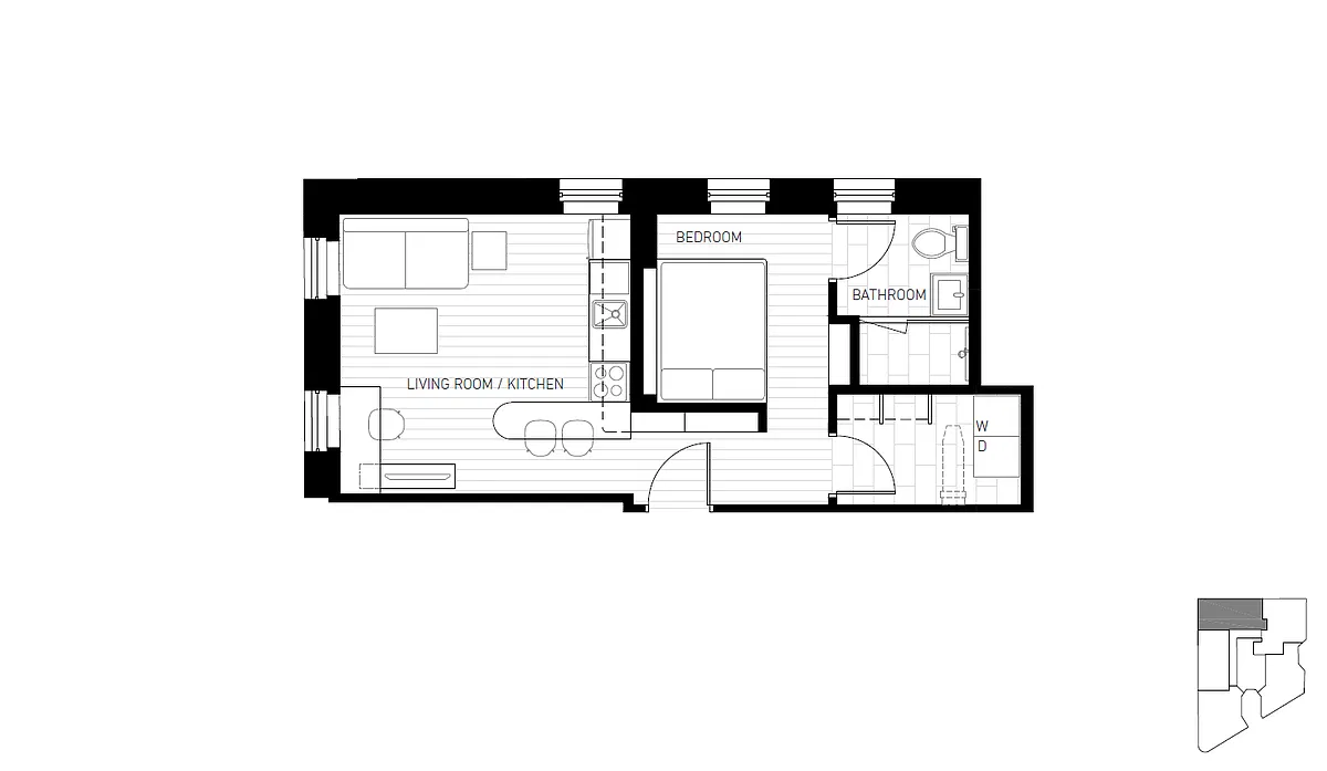 Floor plan 3 stack