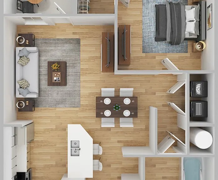 1 Bedroom | 1 Bath | 691 SF | Renovated 1 Bedroom | 1 Bath | 691 SF | Renovated