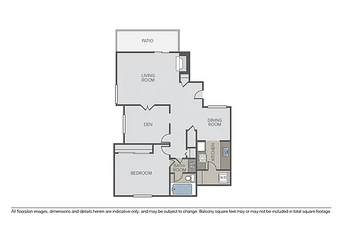 Floor plan Plan 1F + Den