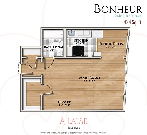 Floor plan Bonheur
