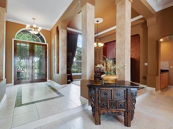 Dramatic double door entry