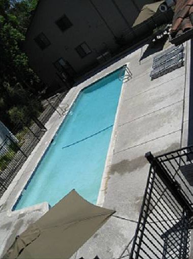 Swim in the oversize pool