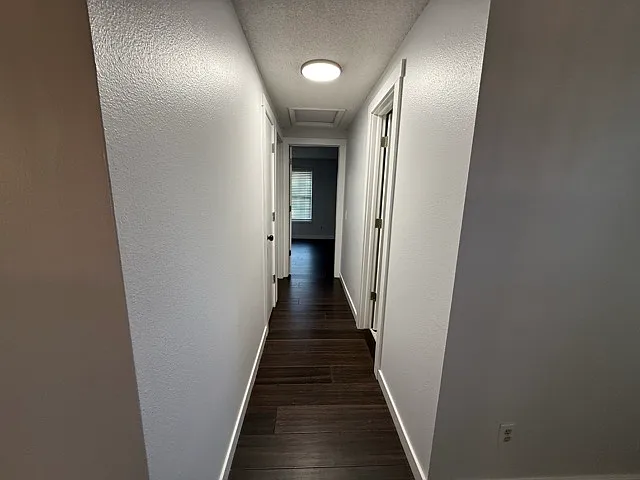 Hallway with storage space