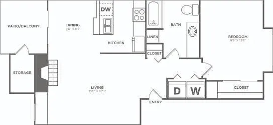 One Bedroom Renovated | 1 bed 1 bath | 698 sq ft One Bedroom Renovated | 1 bed 1 bath | 698 sq ft