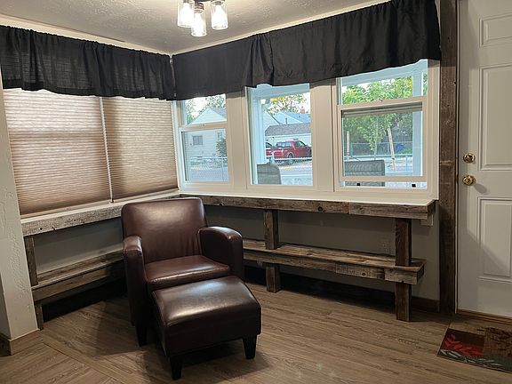 Sunny front porch for relaxing