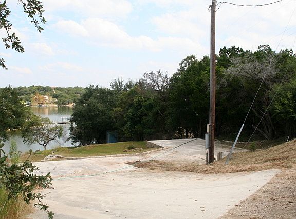 To right is a concrete slab 