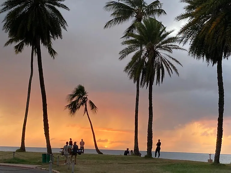 Allii Beach Park 5 minute drive.