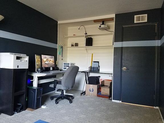 Media room but will be painted white once empty