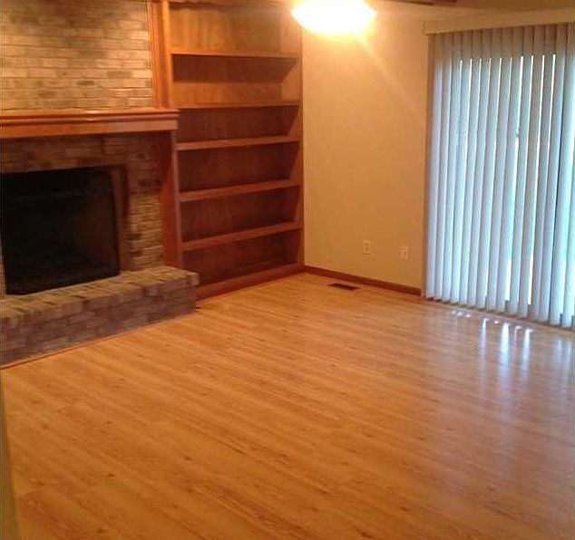 Family room with built in's