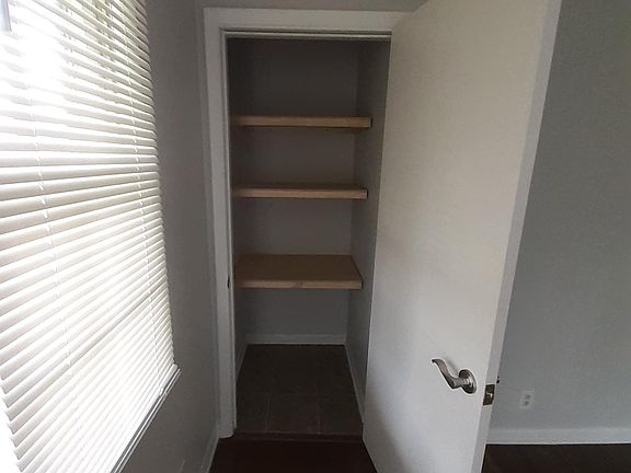 Storage closet in living room.