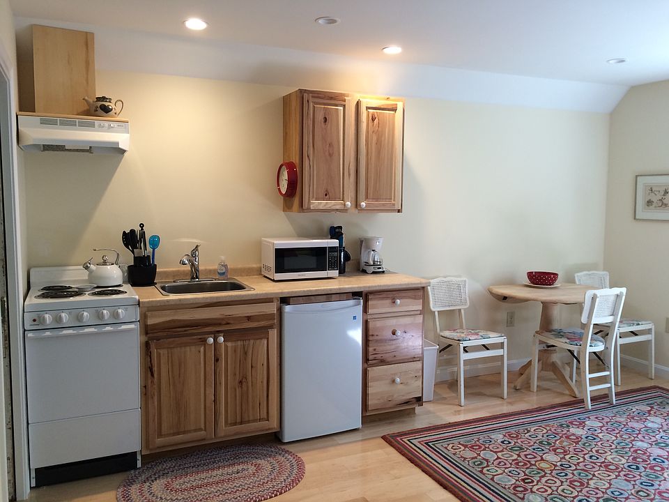 kitchen and dining area