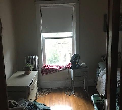 Bedroom with large closet