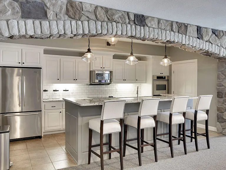 Full kitchen in the party room