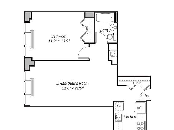 2nd image of 229 Chrystie St APT 1009