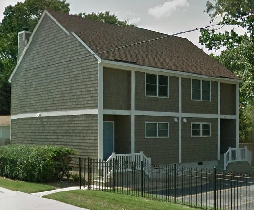 Exterior front (unit on left side)