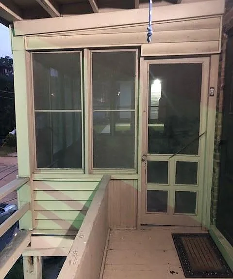outdoor back screened in porch