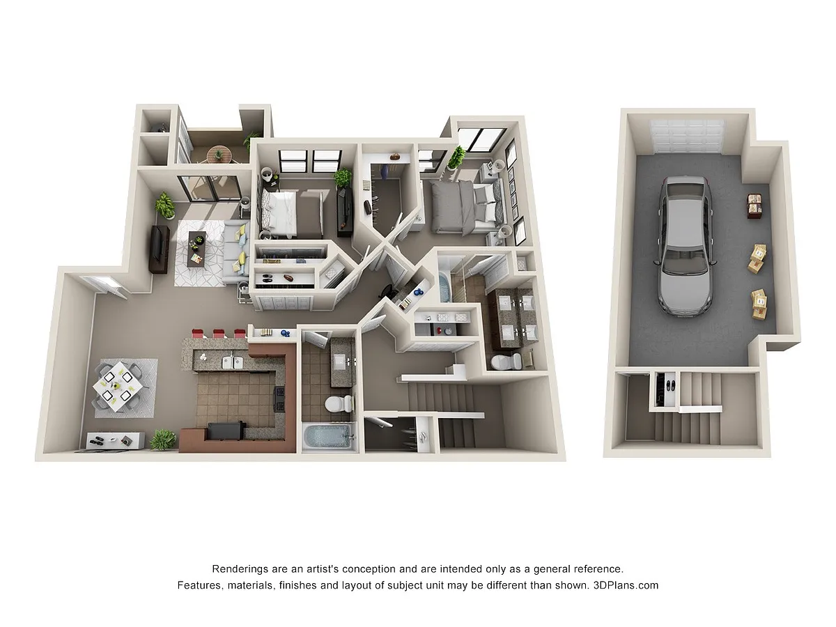 Floor plan B2 + Garage - Classic