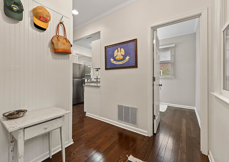 Entryway and powder room