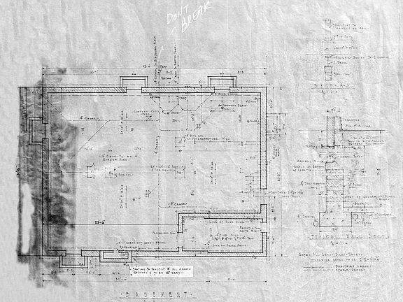 Original Plans 1938 Basement