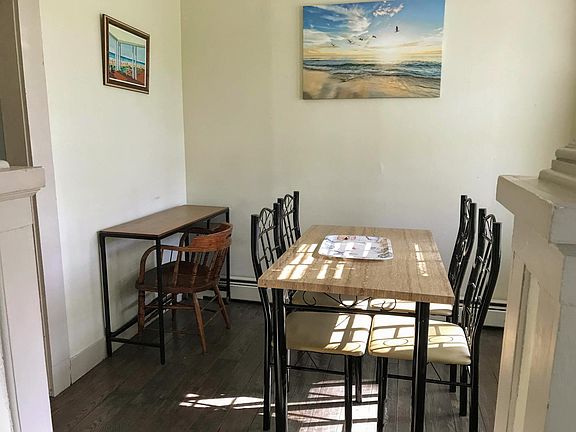 Dining area with workspace