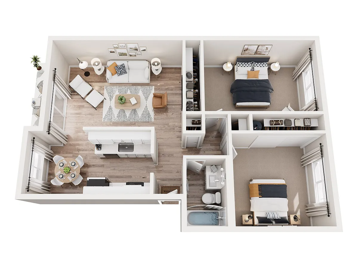 Floor plan Two Bedroom B