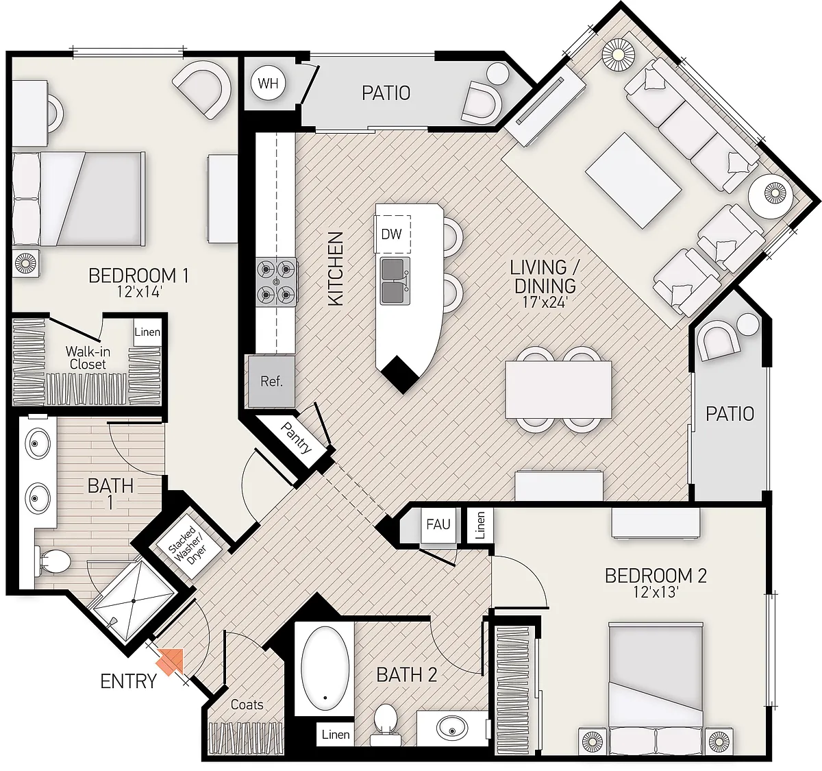 Floor plan Delrey - Plan 39