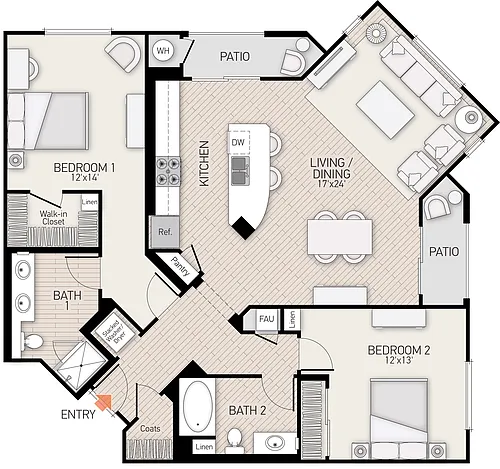 Floor plan Delrey - Plan 39