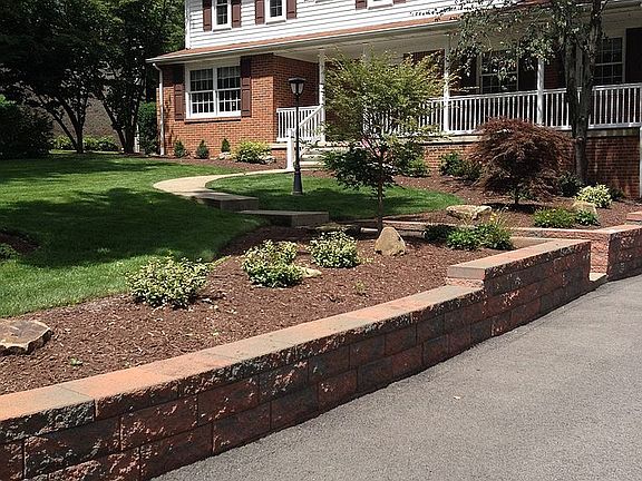 New siding retaining wall