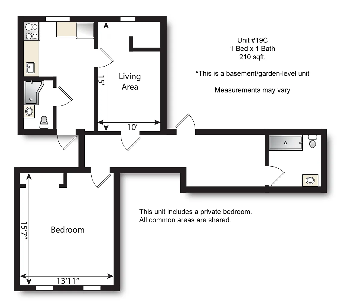 Floor plan Studio
