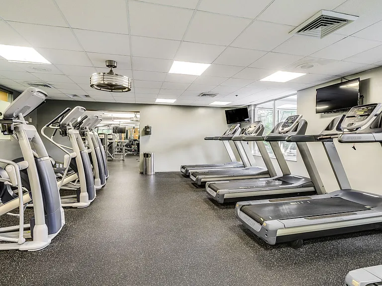 Fitness center cardio room